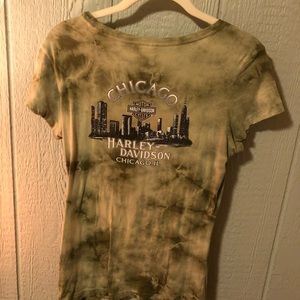 crop harley davidson t shirt